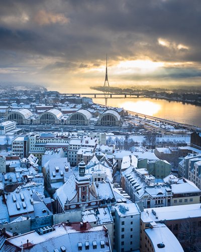 Passing Snow Shower, Riga